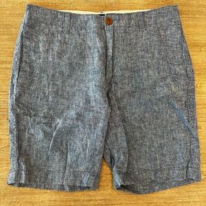 Men's J. Crew Blue Linen Shorts